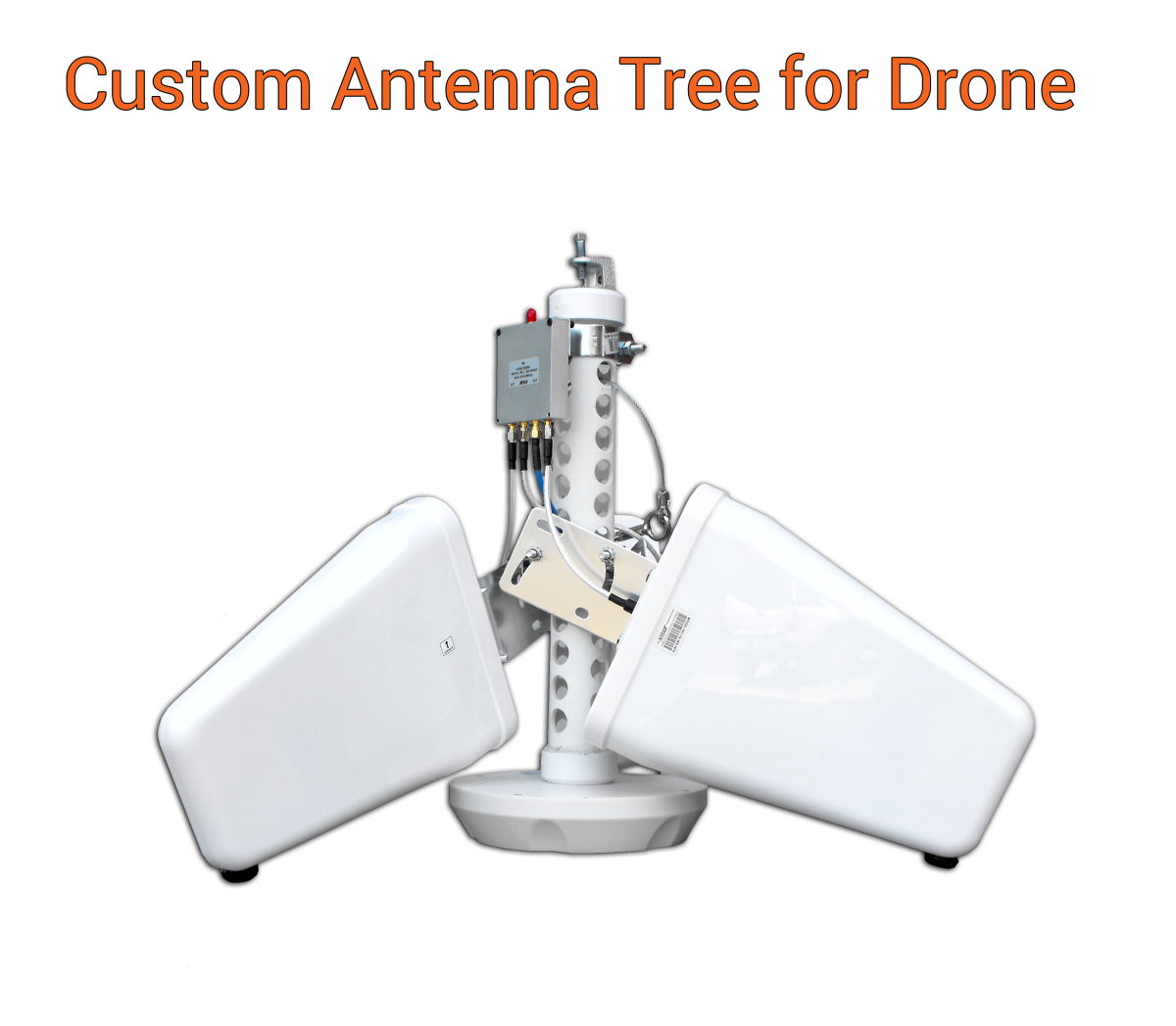 JDTECK is called on to customize its antenna tree for drone deployments. Drones are used to provide rapid aerial emergency cellular coverage after a disaster has knocked down local cell towers. JDTECK modified its antenna tree for this specialized application.