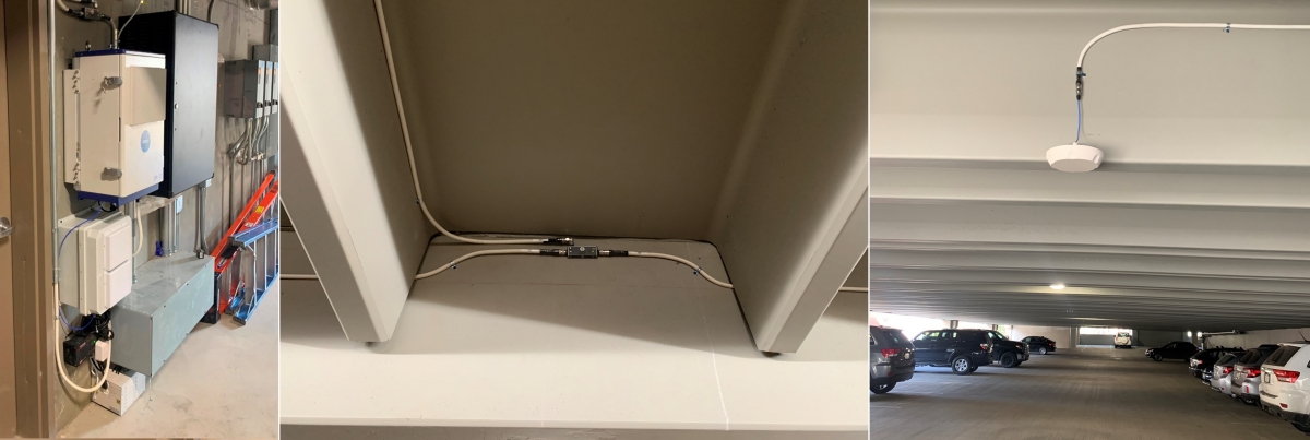 JDTECK deploys a Cell DAS in the parking garage of a medical facility. Doctors would lose communications as soon as they walked into this concrete box from the main hospital. They are now able to seamlessly make and receive lifesaving calls as they go to and from their vehicles.